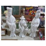 (3) CERAMIC ASIAN FIGURINES