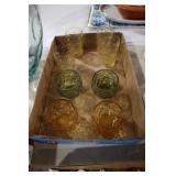 VTG ANCHOR HOCKING CRINKLE STYLE GLASSES