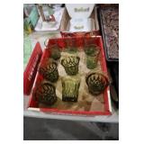 VTG GREEN JUICE GLASSES