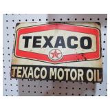 METAL TEXACO OIL ADV SIGN