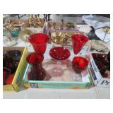 COLL. RUBY RED STEMWARE & VASE