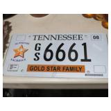 TENN GOLD STAR LICENSE PLATE