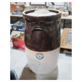 3 GAL SANITARY STONEWARE CROCK CHURN - NO DASHER