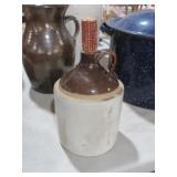 1 GAL BRN/WHITE CROCK JUG