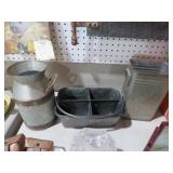 (3) PC GALVINIZED BUCKETS & MISC