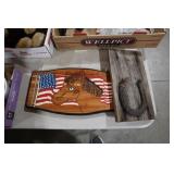 WOOD BURNING CRAFT HORSE PLAQUE, RUSTIC WOOD