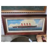 FRAMED SHIP PRINT