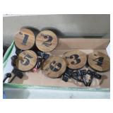 NUMBERED WALL HOOKS