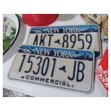 VINTAGE NEW YORK COMMERCIAL & STANDARD PLATES