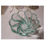 VTG PEPPERMINT SWIRL CANDY DISH