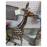 28 INCH TALL LEATHER LIKE GIRAFFE