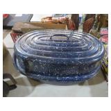 BLUE SPECKLE ENAMEL ROASTING PAN