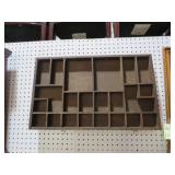 WOOD COLLECTORS TRAY