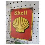 METAL SHELL GASOLINE ADV SIGN