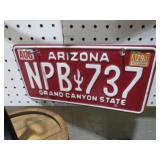 VINTAGE ARIZONA LICENSE PLATE
