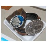 NICE BELT BUCKLES & BELTS