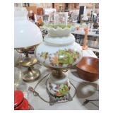 VTG HANDPAINTED GWTW STYLE TABLE LAMP