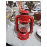 RED METAL DIETZ BARN LANTERN