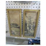 (2) VTG FRAMED PRINTS