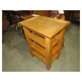 NICE HEAVY SOLID WOOD 4 TIER TABLE