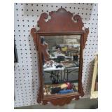 ANTIQUE MAHOGANY WALL MIRROR