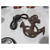CAST IRON ANCHOR & KNOT