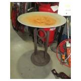IRON BASE BIRD BATH