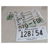 (10) LICENSE PLATES