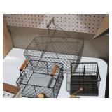 (3) WIRE BASKETS