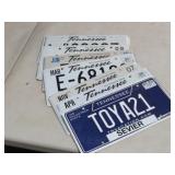 (10) LICENSE PLATES