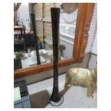 21 INCH TALL ART GLASS VASE