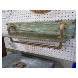 PRIMITIVE WOOD & METAL SHELF