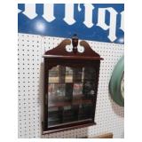 HANGING GLASS DR WALL CABINET