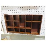 WOOD WALL HANGING COLLECTORS CASE