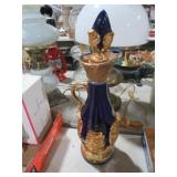 VTG 1966 JAMES BEAM COBALT BLUE /GOLD POR DECANTOR
