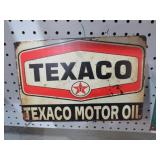 METAL TEXACO MOTOR OIL ADV. SIGN