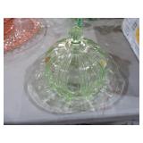 VTG VASELINE GLASS BUTTER DISH