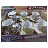 COLLECTION OF SMALL CUPS & SAUCERS