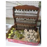 HONEY JARS, DIPPERS,COLLECTION OF BOTTLES
