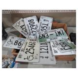 COLLECTION OF LICENSE PLATES