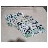 (10) LICENSE PLATES
