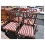 (4) CHERRY PADDED SEAT CHAIRS