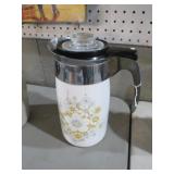 VTG CORNINGWARE FLORAL BORQUET PERCULATOR