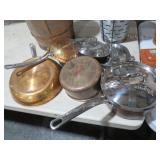 COLLECTION OF HAMMERED COPPER, LAGASTINA COOKWARE