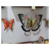 S/3 METAL BUTTERFLY WALL DECOR