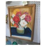FRAMED VTG SIGNED OIL ON BOARD