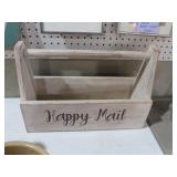 PAINTED WOOD TOTE