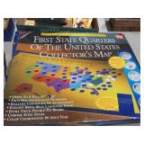 FIRST STATE QUARTERS OF US COLLECTORS MAP