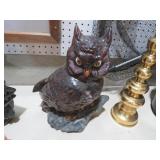 VTG CERAMIC OWL ON TREE