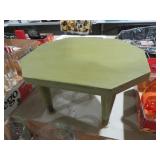 VTG GREEN PAINTED STEP STOOL